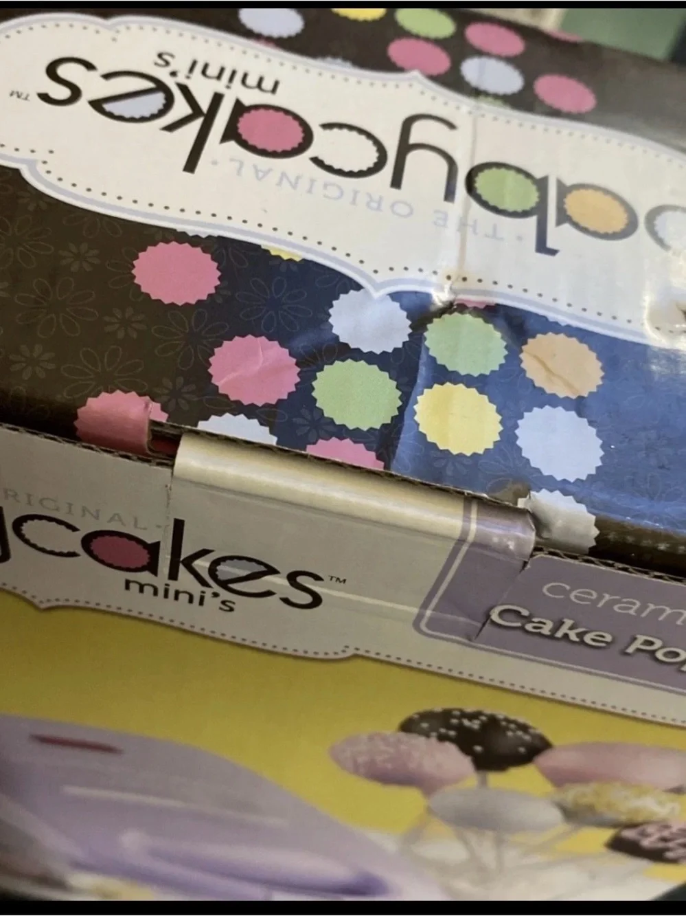 Never Opened Babycakes Mini Cake Pop Maker Purple Electric & Non-Stick Makes 9
